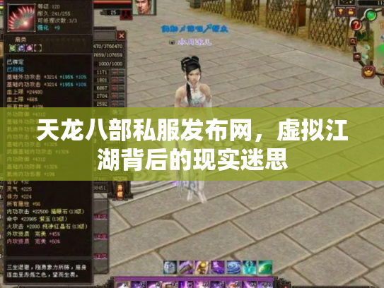 天龙八部私服发布网，虚拟江湖背后的现实迷思