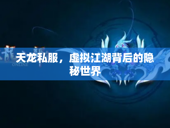 天龙私服，虚拟江湖背后的隐秘世界