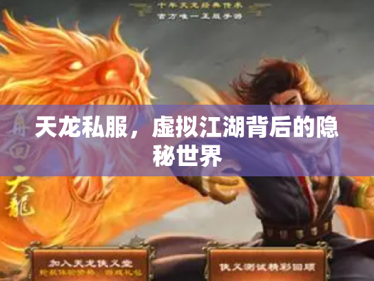 天龙私服，虚拟江湖背后的隐秘世界