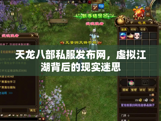 天龙八部私服发布网，虚拟江湖背后的现实迷思