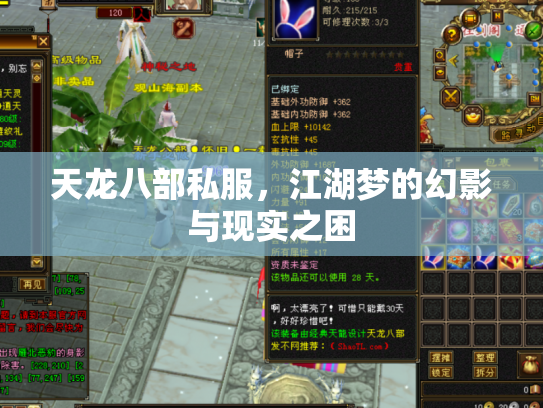 天龙八部私服，江湖梦的幻影与现实之困