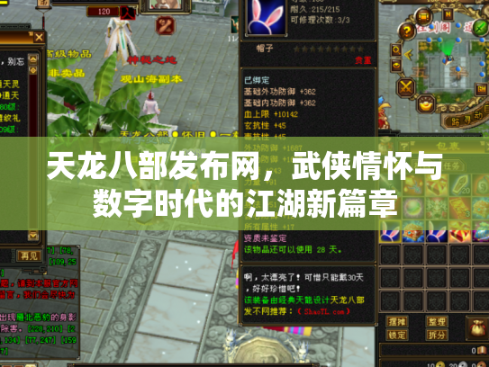 天龙八部发布网，武侠情怀与数字时代的江湖新篇章