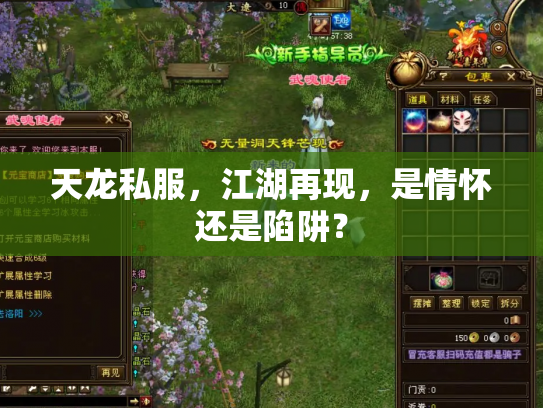 天龙私服，江湖再现，是情怀还是陷阱？