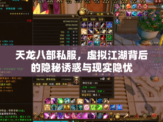 天龙八部私服，虚拟江湖背后的隐秘诱惑与现实隐忧