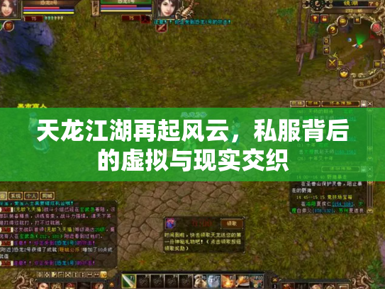 天龙江湖再起风云，私服背后的虚拟与现实交织