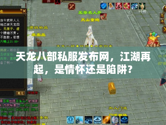 天龙八部私服发布网，江湖再起，是情怀还是陷阱？