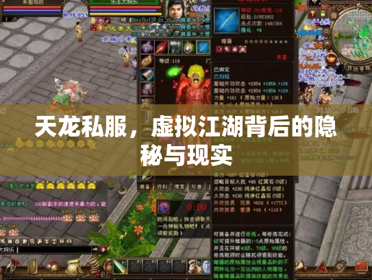天龙私服，虚拟江湖背后的隐秘与现实