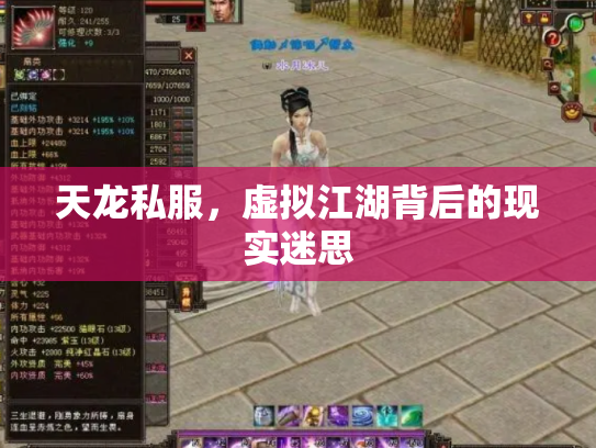 天龙私服，虚拟江湖背后的现实迷思