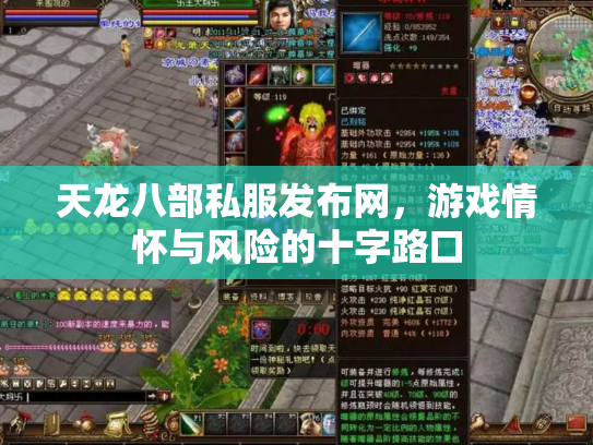天龙八部私服发布网，游戏情怀与风险的十字路口