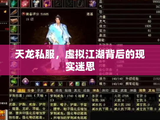 天龙私服，虚拟江湖背后的现实迷思