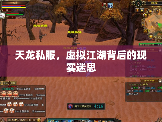 天龙私服，虚拟江湖背后的现实迷思
