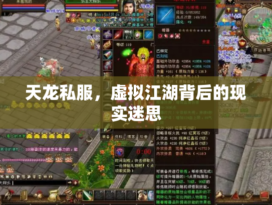 天龙私服，虚拟江湖背后的现实迷思