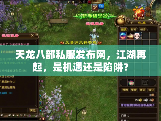天龙八部私服发布网，江湖再起，是机遇还是陷阱？