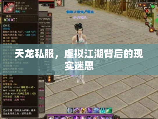 天龙私服，虚拟江湖背后的现实迷思