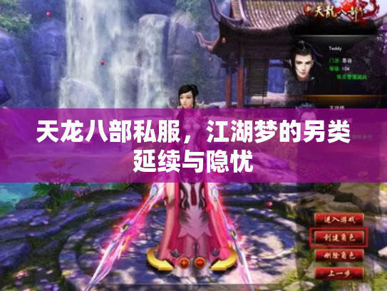 天龙八部私服，江湖梦的另类延续与隐忧