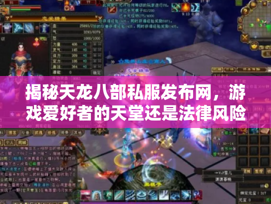 揭秘天龙八部私服发布网，游戏爱好者的天堂还是法律风险的深渊？