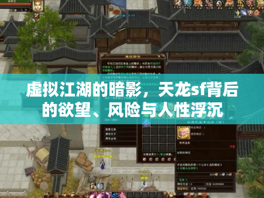 虚拟江湖的暗影，天龙sf背后的欲望、风险与人性浮沉
