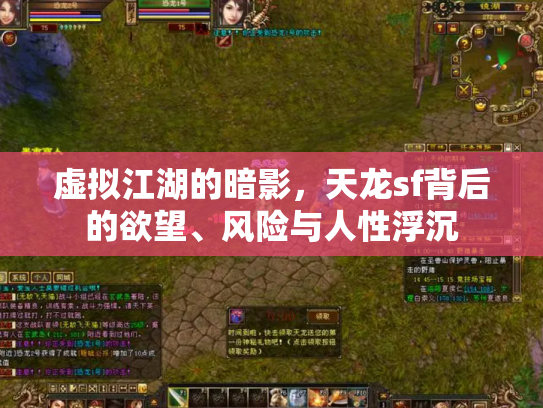 虚拟江湖的暗影，天龙sf背后的欲望、风险与人性浮沉