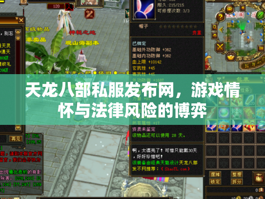 天龙八部私服发布网，游戏情怀与法律风险的博弈
