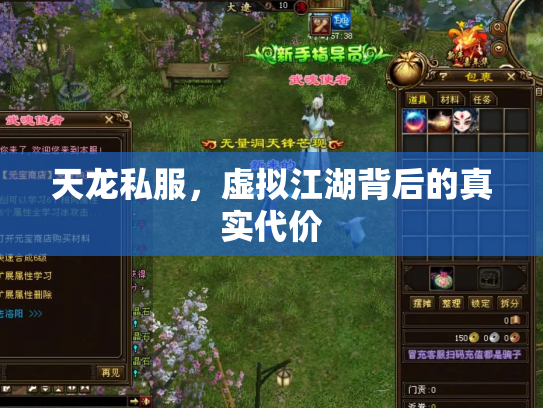 天龙私服，虚拟江湖背后的真实代价