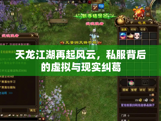 天龙江湖再起风云，私服背后的虚拟与现实纠葛