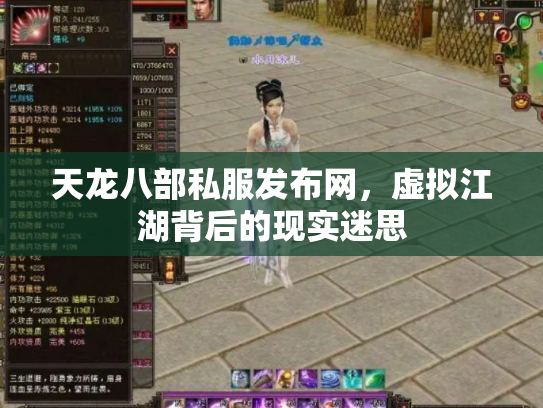 天龙八部私服发布网，虚拟江湖背后的现实迷思