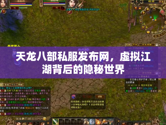 天龙八部私服发布网，虚拟江湖背后的隐秘世界