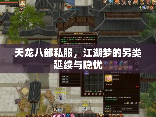 天龙八部私服，江湖梦的另类延续与隐忧