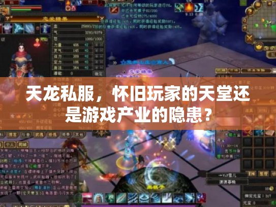 天龙私服，怀旧玩家的天堂还是游戏产业的隐患？