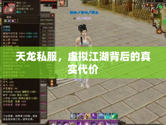 天龙私服，虚拟江湖背后的真实代价