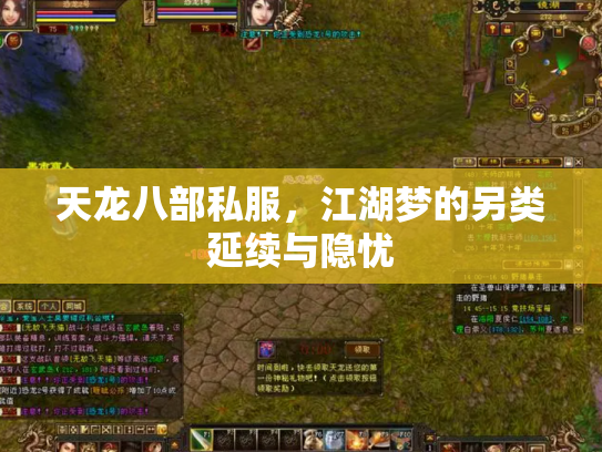 天龙八部私服，江湖梦的另类延续与隐忧