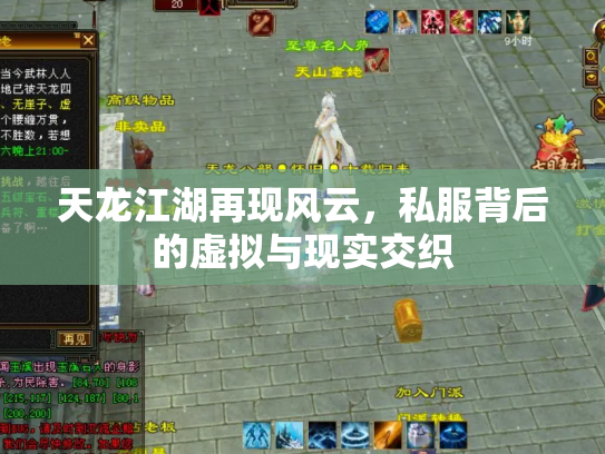 天龙江湖再现风云，私服背后的虚拟与现实交织