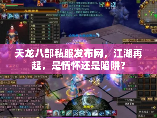 天龙八部私服发布网，江湖再起，是情怀还是陷阱？