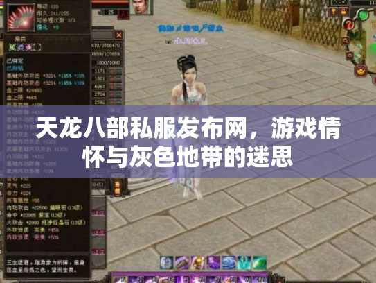 天龙八部私服发布网，游戏情怀与灰色地带的迷思