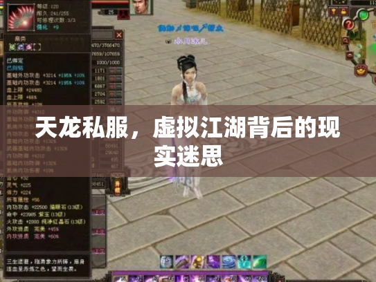 天龙私服，虚拟江湖背后的现实迷思