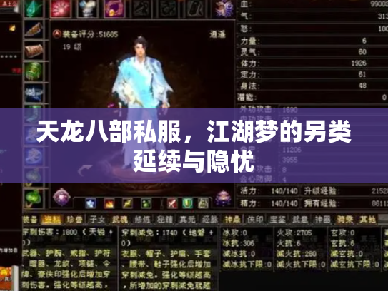 天龙八部私服，江湖梦的另类延续与隐忧