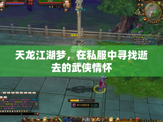 天龙江湖梦，在私服中寻找逝去的武侠情怀