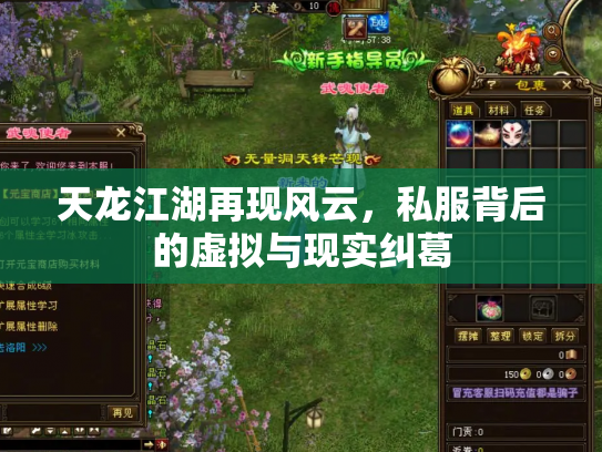 天龙江湖再现风云，私服背后的虚拟与现实纠葛