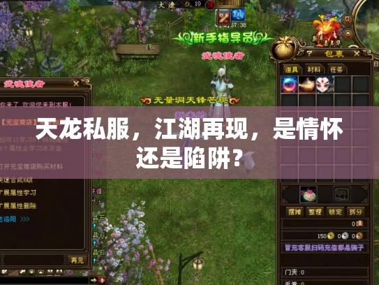 天龙私服，江湖再现，是情怀还是陷阱？