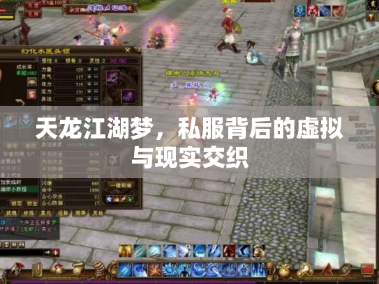 天龙江湖梦，私服背后的虚拟与现实交织