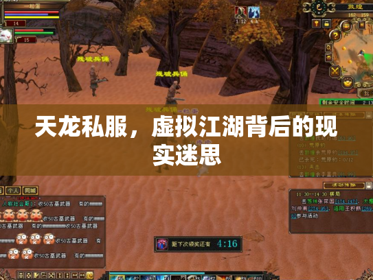 天龙私服，虚拟江湖背后的现实迷思