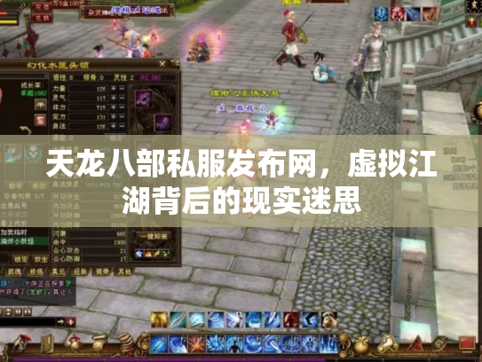 天龙八部私服发布网，虚拟江湖背后的现实迷思