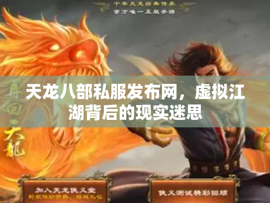 天龙八部私服发布网，虚拟江湖背后的现实迷思