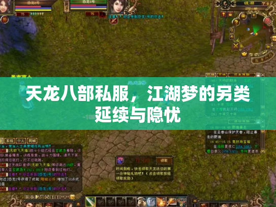 天龙八部私服，江湖梦的另类延续与隐忧