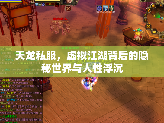 天龙私服，虚拟江湖背后的隐秘世界与人性浮沉