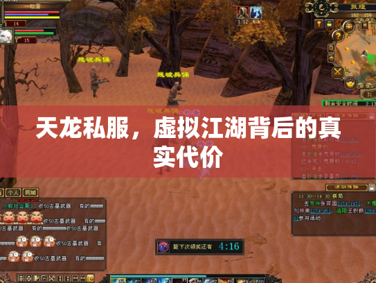 天龙私服，虚拟江湖背后的真实代价