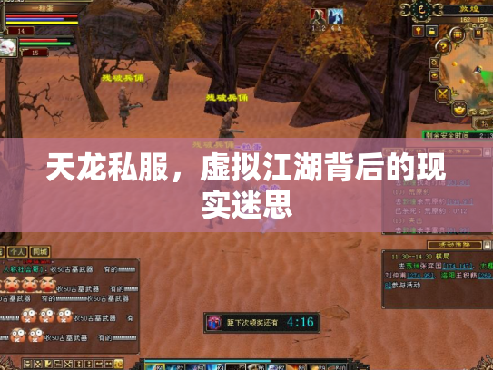 天龙私服，虚拟江湖背后的现实迷思