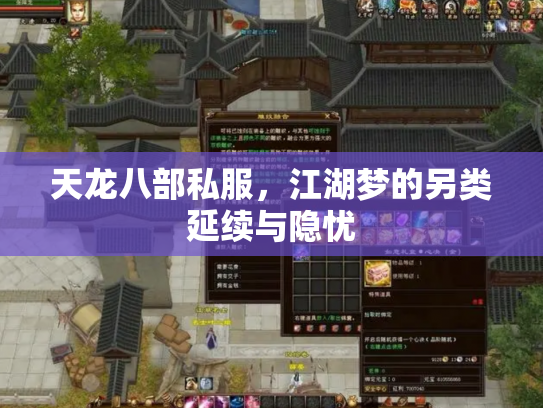 天龙八部私服，江湖梦的另类延续与隐忧