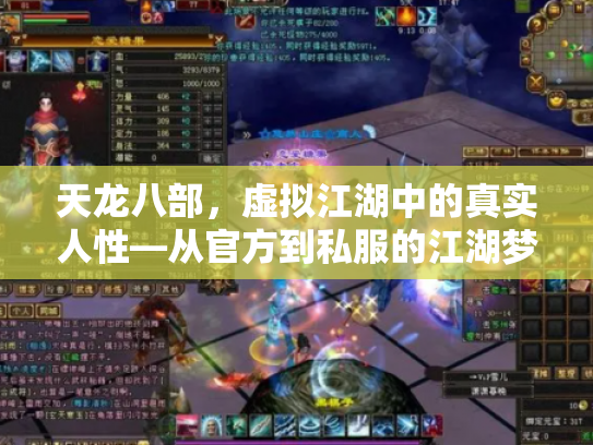 天龙八部，虚拟江湖中的真实人性—从官方到私服的江湖梦