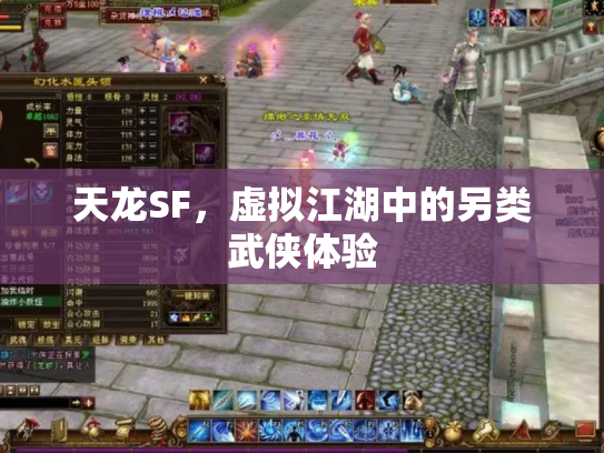 天龙SF，虚拟江湖中的另类武侠体验